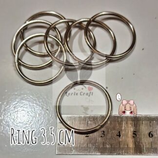 Ring o bulat besi 35mm lingkaran ring 35 30 28 25 mm nickle